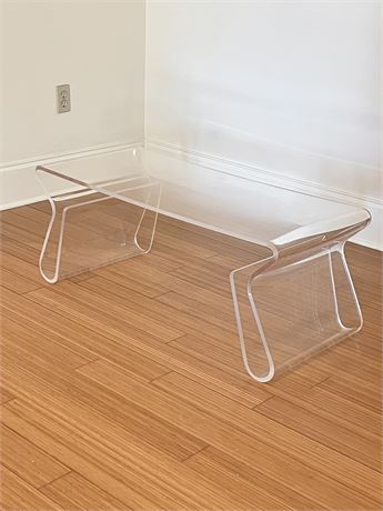 Modern Curved Leg Acrylic Coffee Table