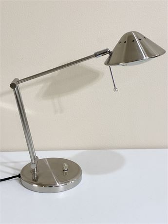 Adjustable Stainless Steel Space-Age Desk Lamp