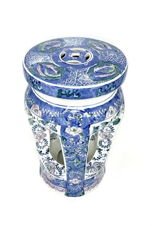 Vintage Porcelain Garden Stool / Seat