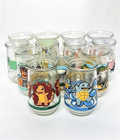 Set of 2 Pokemon Welch’s Jelly Jars Plus Looney Tunes, Muppets