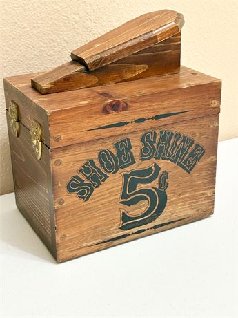 TRIANGLE PRODUCTS ~ Solid Wood Shoe Shine Box