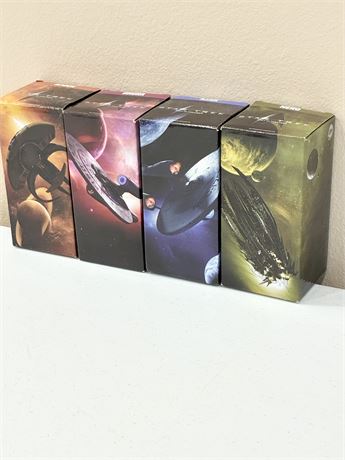 STAR TREK ~ Set of 4 Boxed Collectible Glasses