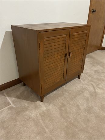 Painted Solid Wood Storage Cabinet