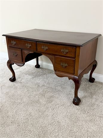 MORRIS, MURCH & BUTLER FURN. ~ Solid Wood Writing Desk With Ball & Claw Feet