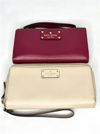 Set of 2 Authentic Kate Spade Wristlet Wallets