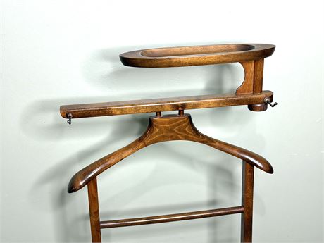 MCM Solid Wood Butler Valet Stand