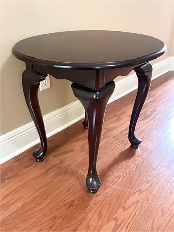 BOMBAY ~ Queen Anne Mahogany Side Table