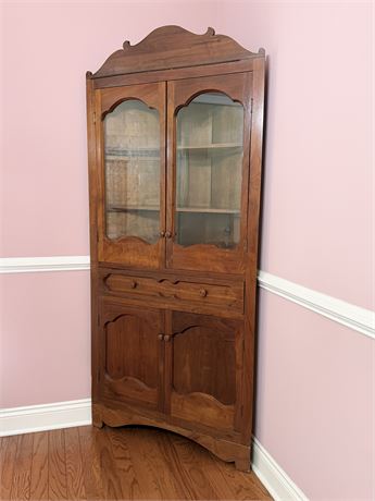 Solid Wood Corner Cabinet