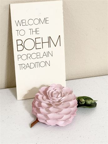 BOEHM ~ “Pink Perfection Camellia” Porcelain Flower