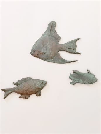 Terracotta Fish Wall Decor ~ Set Of (3)