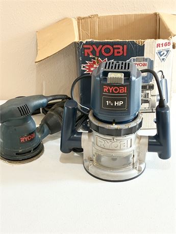 RYOBI ~ Fixed-Based Router & Orbital Palm Sander