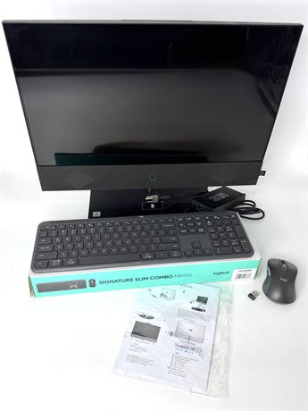 HP Pavilion 24 All-in-One PC with Logitech Keyboard and Mouse
