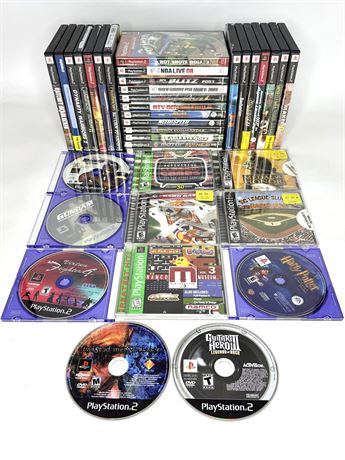Lot of 37 PlayStation and PlayStation 2 Games