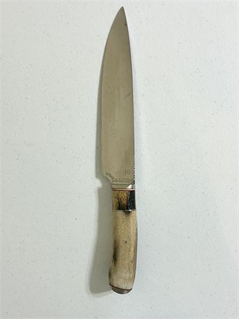 JOHN HARBUCK ~ Custom Chef’s Knife With Antler Handle