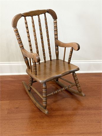SEARS ~ Child’s Solid Wood Rocking Chair