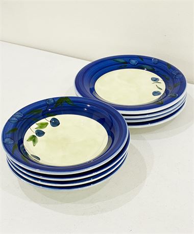 ARM CERAMICA ~ Set of 4 Each ~ Hand-Painted Italian Ceramic Plates & Soup Bowls