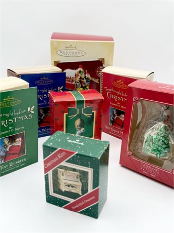 HALLMARK ~ 7 Assorted Ornaments