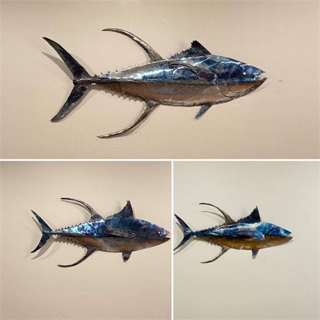 MITCH LANDRY ~ Hand Made Metal Blue Fin Tuna Wall Art
