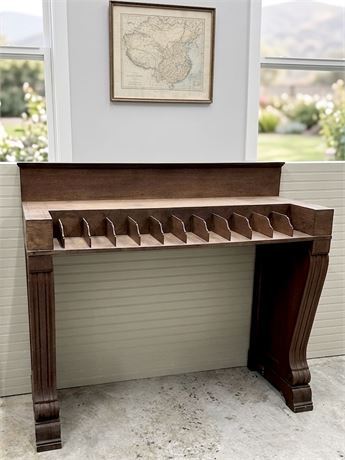 Antique Bank Teller Table - Own a Piece of History