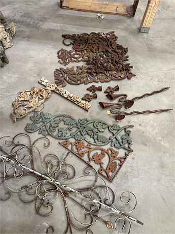 17 Assorted Metal Architectural Pieces