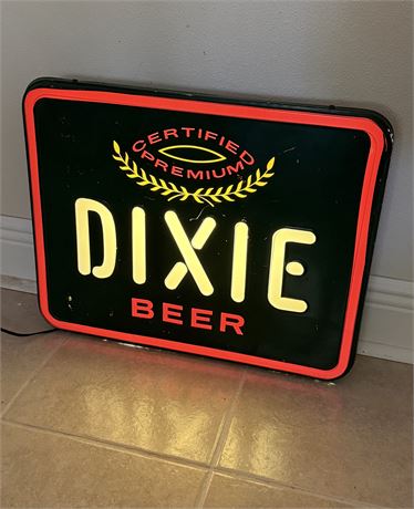Early 1980’s DIXIE Beer Lighted Sign