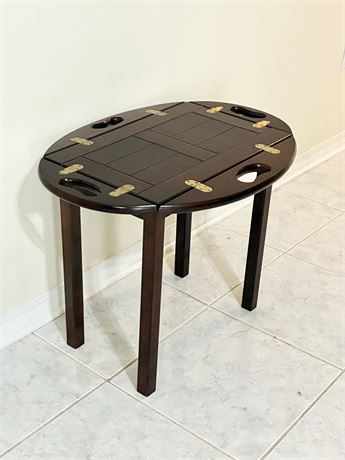 Georgian-Style Mahogany Butler’s Tray Table