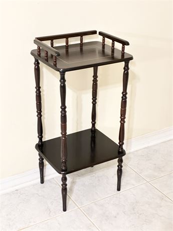 Two-Tier Wooden Plant Stand / Telephone Table
