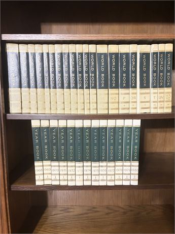 WORLD BOOK ~ Set of Encyclopedias & 13 Annual “Year Books”