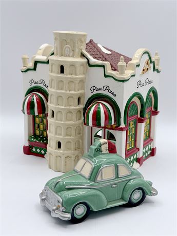 DEPT. 56 ~ “Pisa Pizza” Ceramic Village