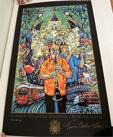 TAMI CURTIS-ELLIS ~ 2011 S/N NOLA French Quarter Festival Poster