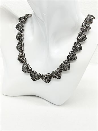 925 ~ 18” Heart Necklace