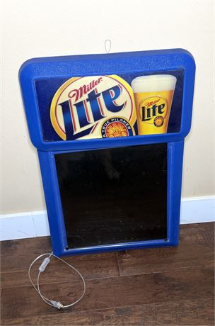 Vintage Miller Lite Light Up Bar/Menu Sign – Palmer Promotional Products