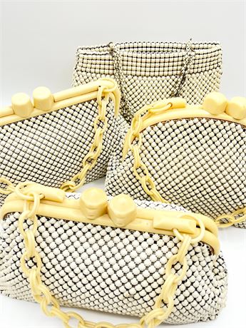 WHITING & DAVIS CO. ~ Alumesh Handbags ~ Set Of (4)