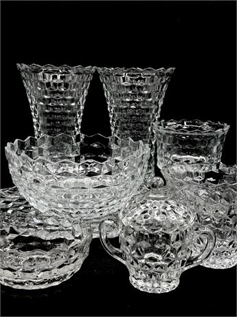 COLONY ~ Whitehall Clear ~ 9 Miscellaneous Serving Pieces