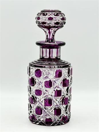 Amythyst Cut Glass Decanter