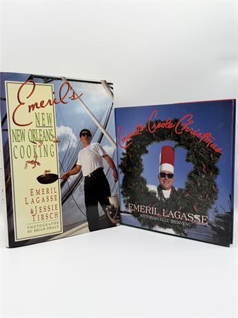 EMERIL LAGASSE ~ Pair (2) New Orleans Cookbooks