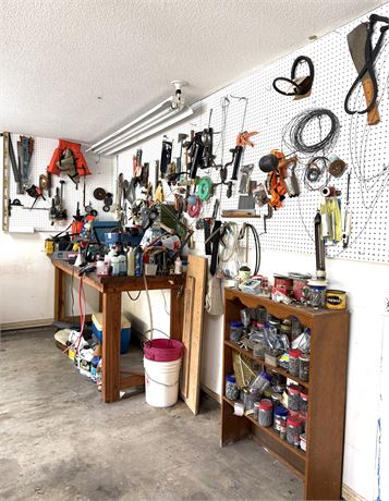 Huge Tool Lot - Everything In the First Picture Including Work Table