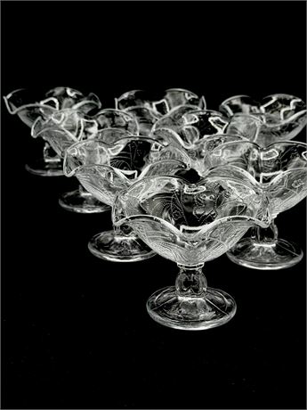 SOUTHERN LIVING ~ Victoria ~ Footed Dessert Bowls ~ Set Of (8)