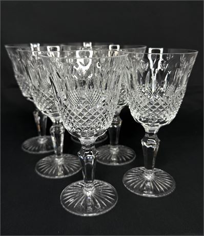 Set of 6 Royal Doulton Crystal Water Goblets