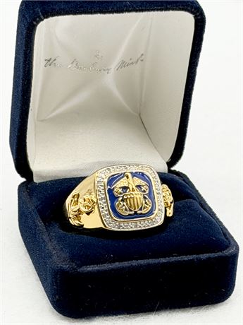 THE DANBURY MINT ~ Fashion US Navy “ Valor And Glory “ Ring