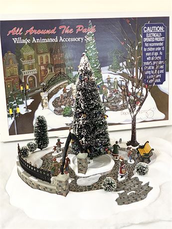 DEPT 56 ~ All Around the Park ~ Village Animated Accessory Set