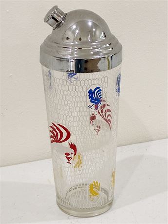 HAZEL ATLAS ~ MCM Glass Cocktail Shaker