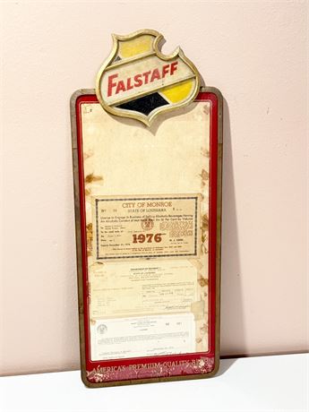 FALSTAFF ~ Metal Frame License Holder