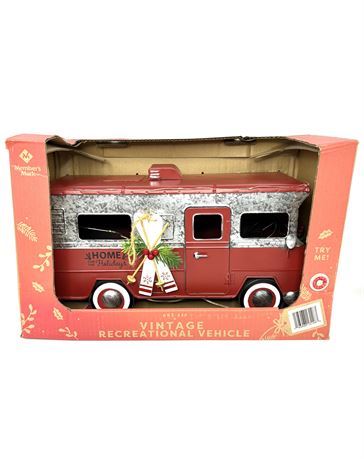 Large Vintage Style Recreational Vehicle Christmas Decoration NIB - Retired