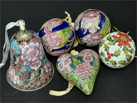 Victorian Enameled Ornaments