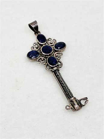 925 ~ Sterling Silver Key Pendant