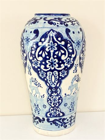 PUEBLA TALAVERA ~ Uriarte ~ Large Glazed Terracotta Decorative Jar