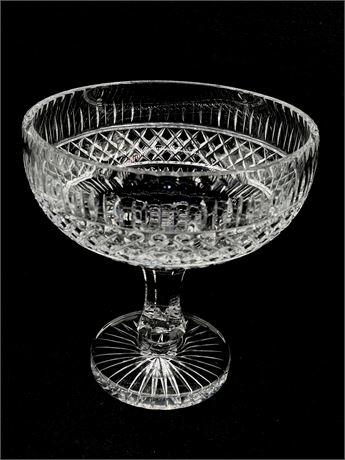 Heavy Crystal Pedestal Centerpiece Bowl