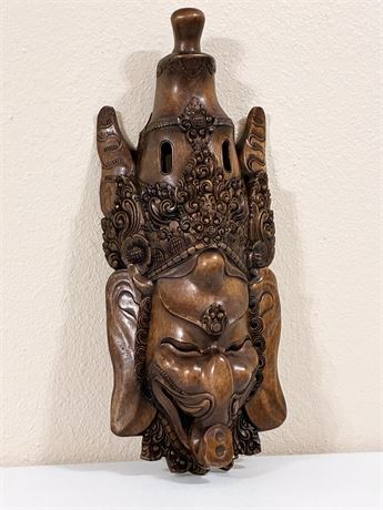 Indonesian / Balinese Hand-Carved Ganesha Wooden Mask