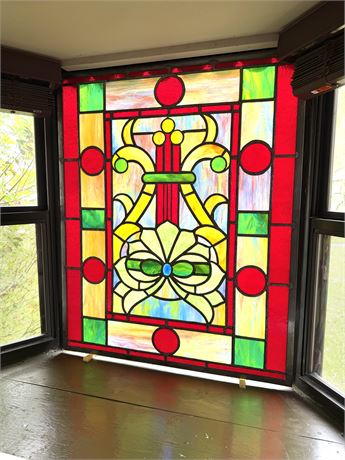 Beautiful Hand Made Stained Glass Window 1